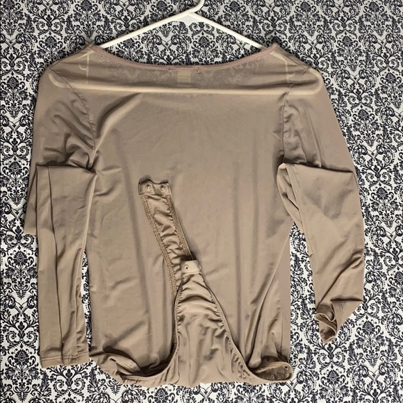 Tan mesh one piece. - Picture 2 of 2